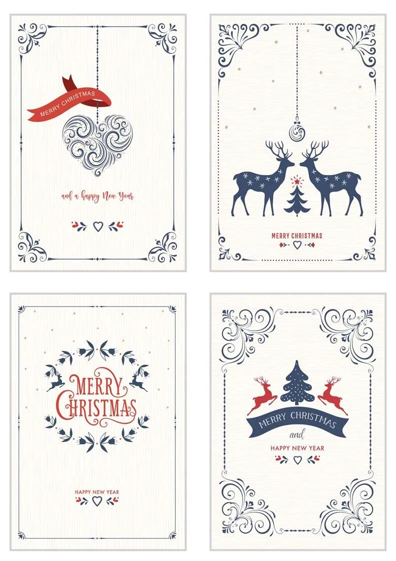 Edition Seidel Premium kerstkaarten set 20 stuks 21787 met envelop