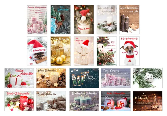 Edition Seidel Premium kerstkaarten 21110 set 20 met envelop zonder tekst