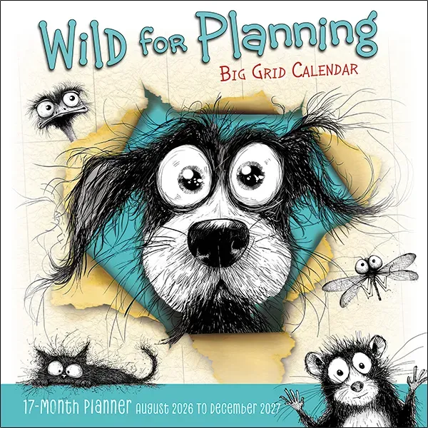 Sellers Publishing Wild for Planning muurplanner 2027 17 maanden