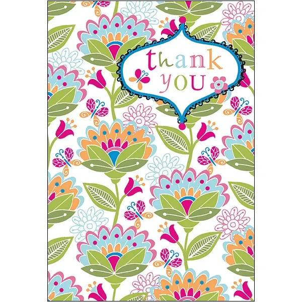 Sellers Publishing Thank You T3054D bedankkaarten 6 stuks bloem