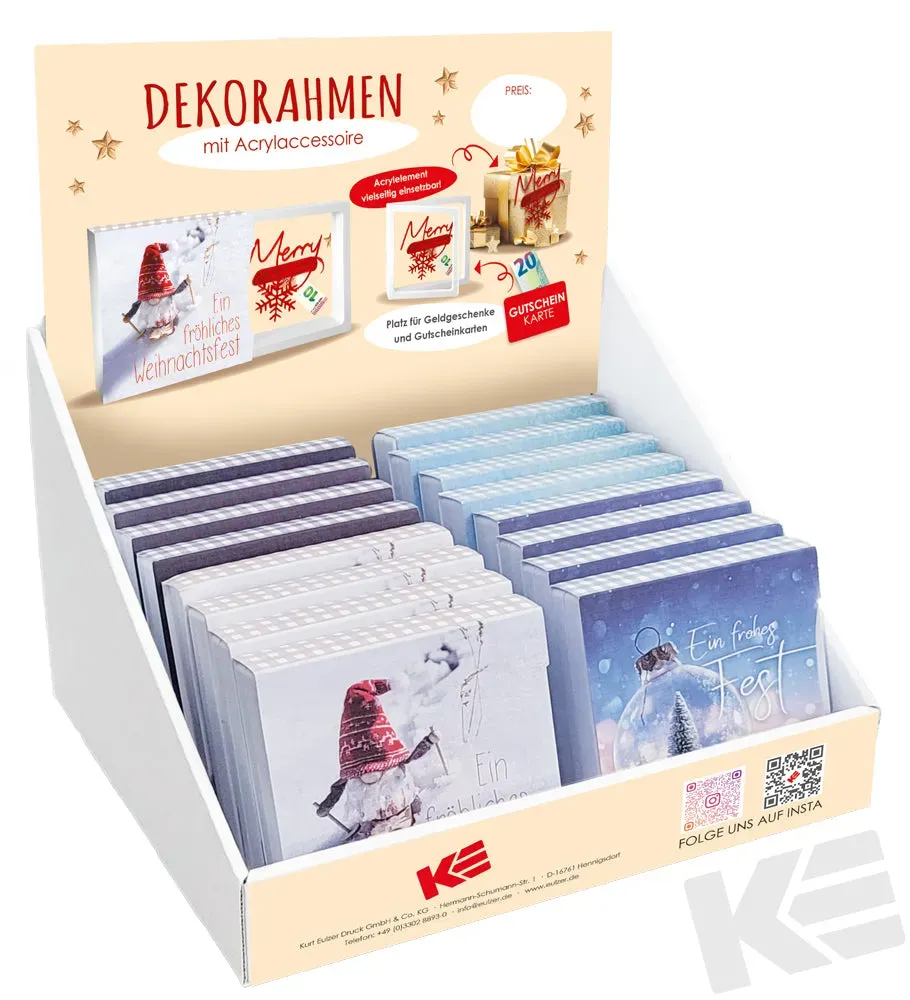 Kurt Eulzer 01-0049 kerst geldkaart 4 designs display