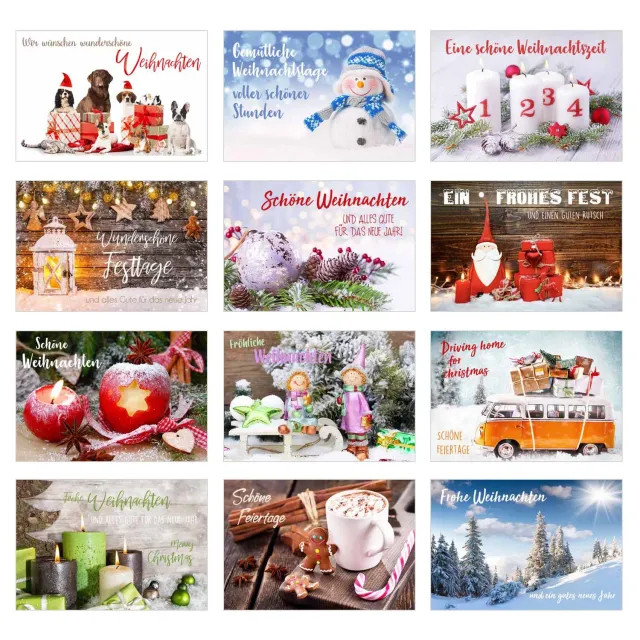 Edition Seidel kerstkaarten 20148 set 12 met envelop
