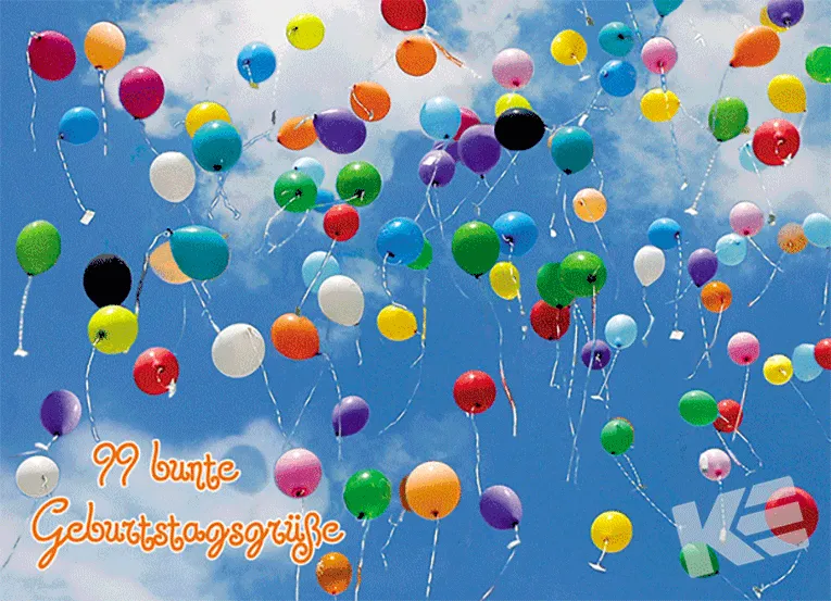 Kurt Eulzer 30-2339 wenskaarten ballon lucht 10 stuks