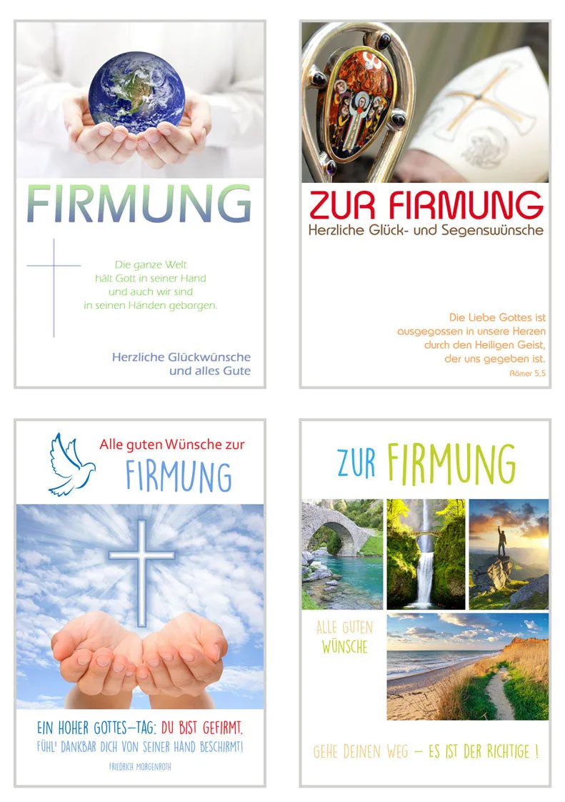 Edition Seidel 20175 Vormselkaarten Set van 6 met Envelop