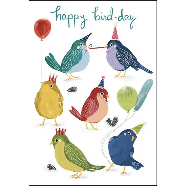 Sellers Publishing Birthday General B12336S verjaardagskaarten 6 stuks vogel