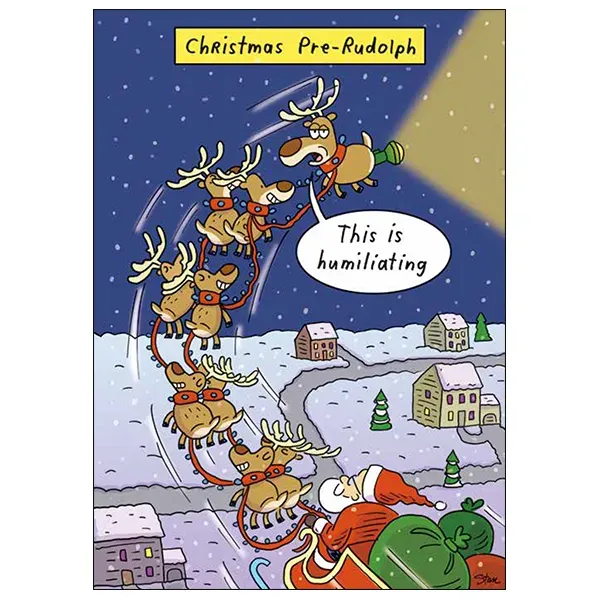 Sellers Publishing C4127S kerstkaarten grappig Pre-Rudolph