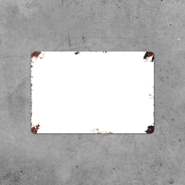 Gozi Roest Standaard metalen bord 30x20cm vintage