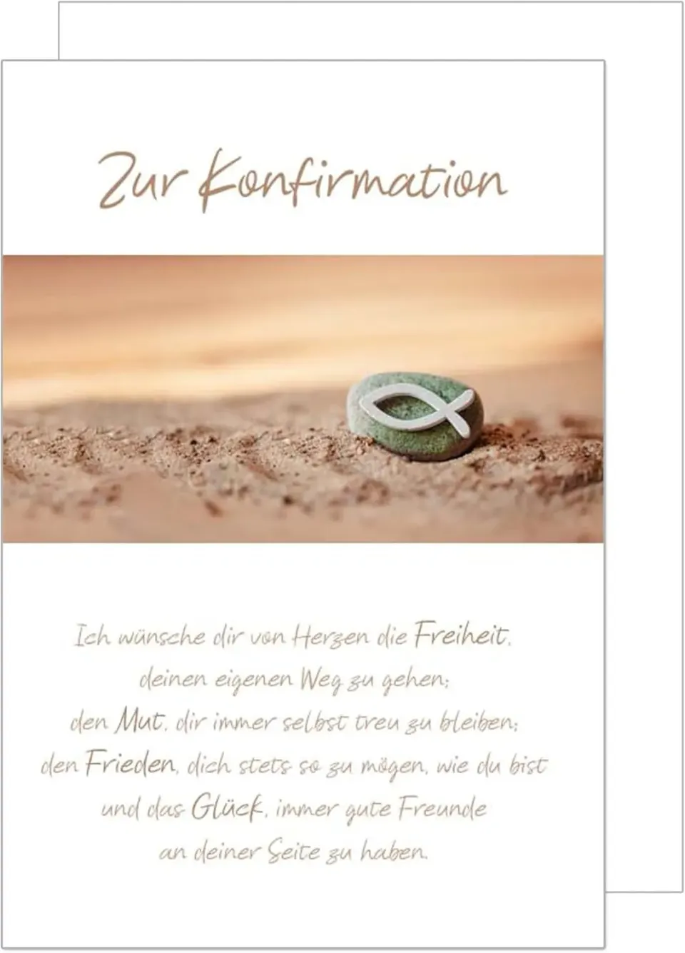 Edition Seidel KF290 SW022 confirmatie wenskaart vis