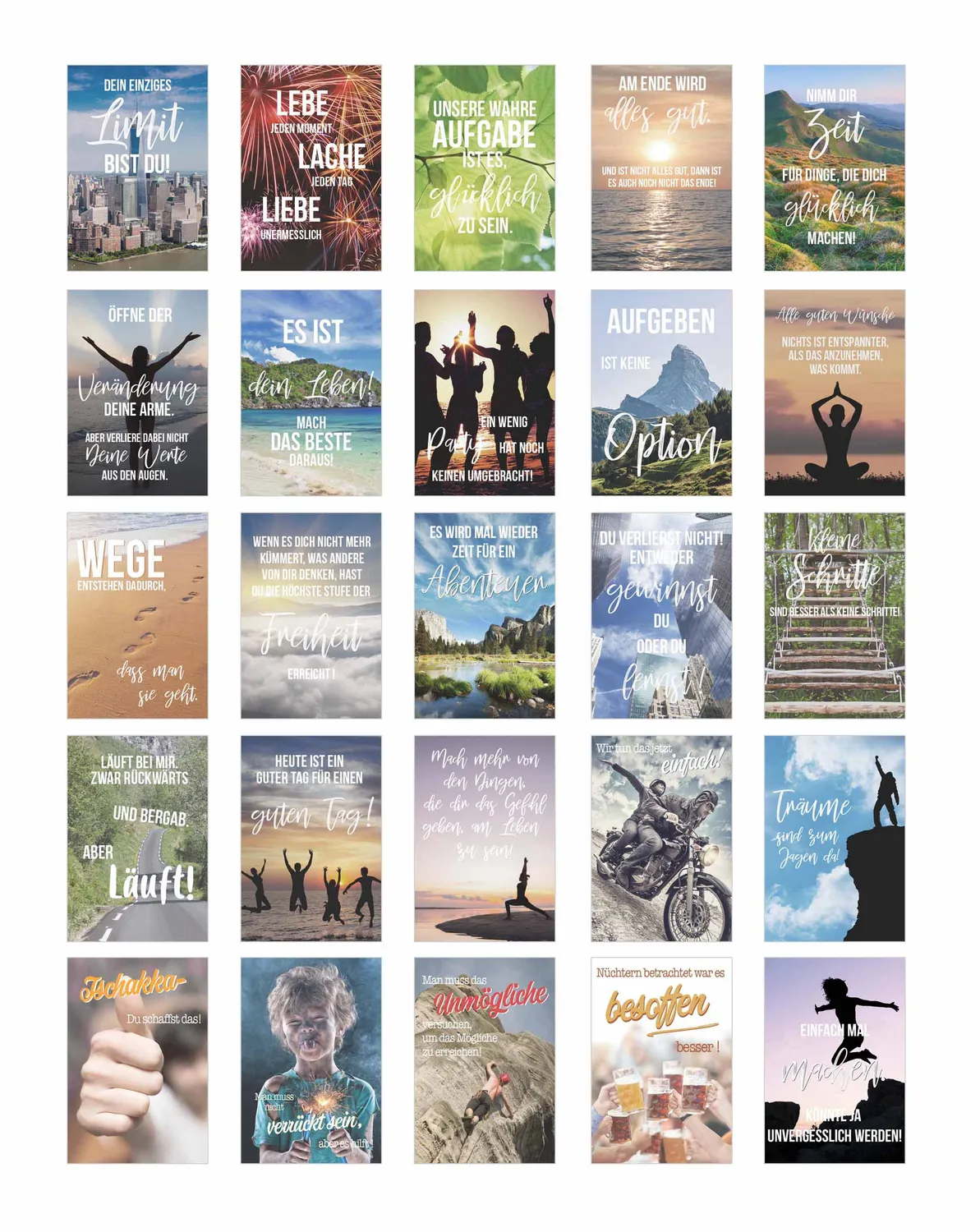 Edition Seidel 20247 postkaarten set 50 stuks spreuken