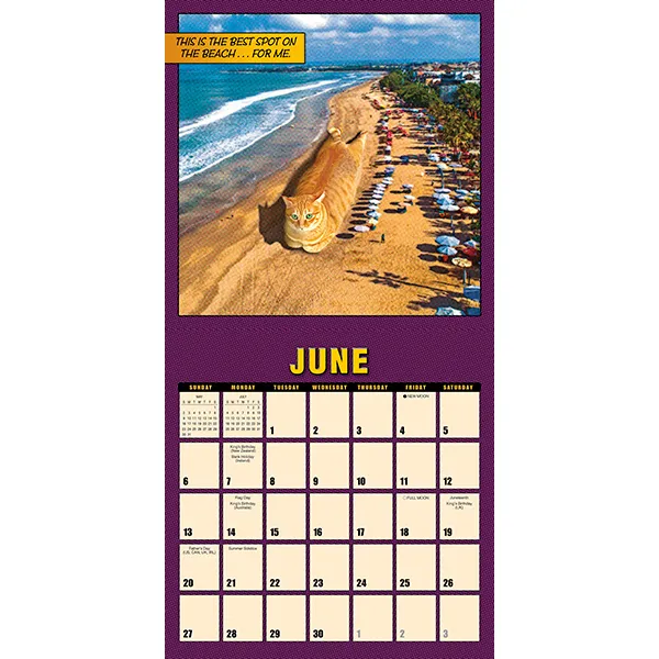 Sellers Publishing Catzilla 2027 minikalender katten grappig