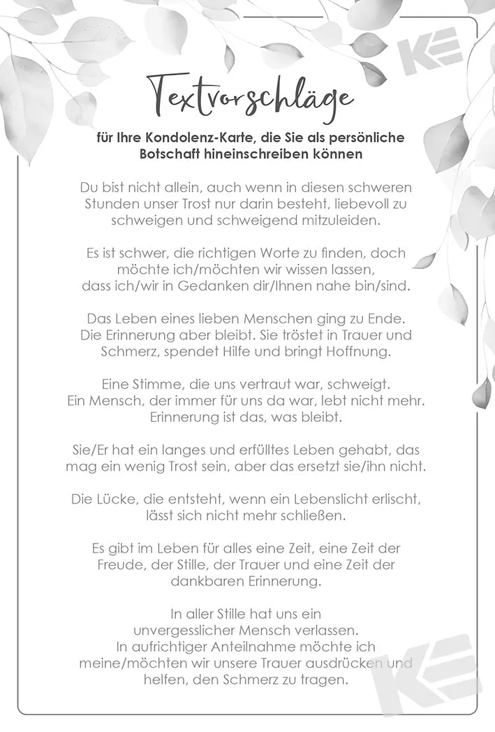 Kurt Eulzer 81-1363 condoleancekaart bloemen goudfolie