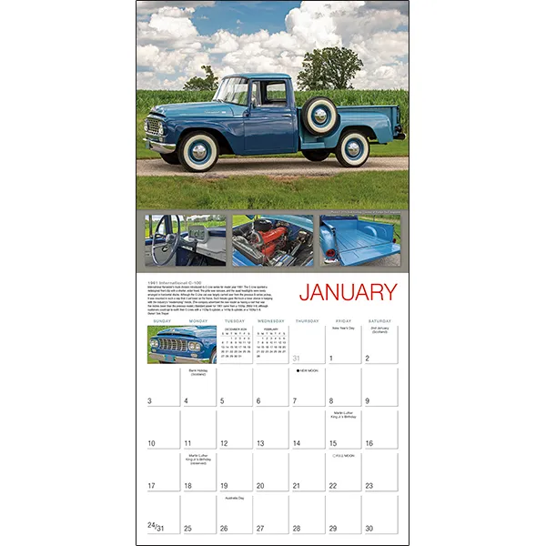 Sellers Publishing Vintage Pickups 2027 wandkalender trucks