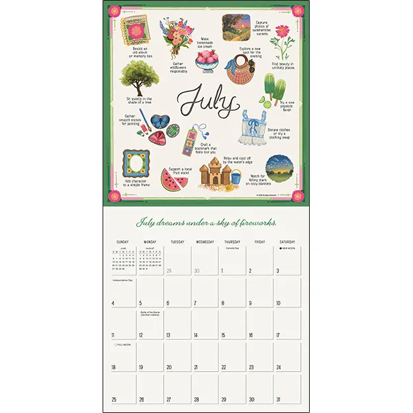 Sellers Publishing Moments That Matter 2027 wandkalender aquarel