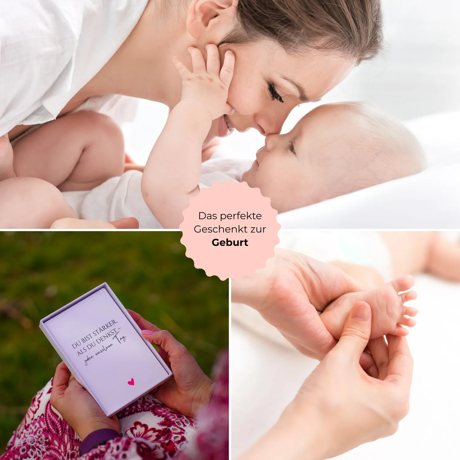 Lilly Braun Mama motivatiekaarten box 40 stuks kraamcadeau