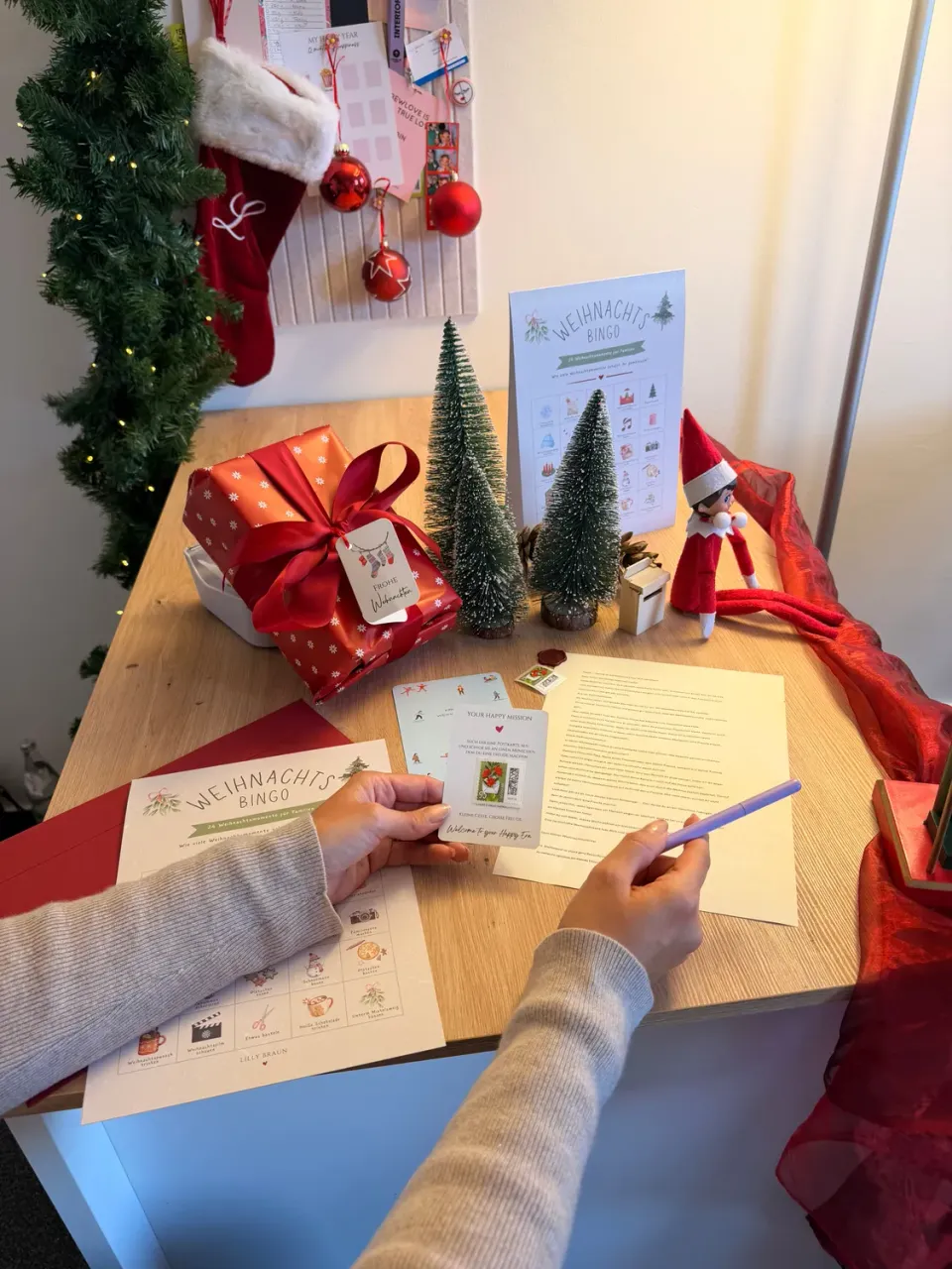 Lilly Braun Wichtelpost 2 magische Weihnachtsmissionen kaartenset kerst