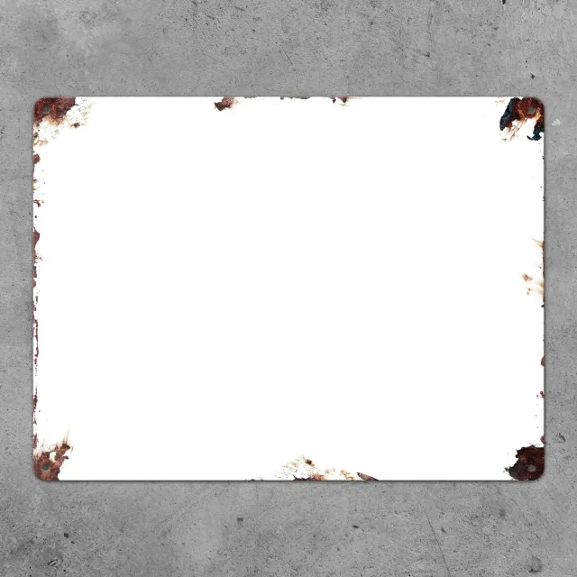 Gozi Roest Standaard metalen bord 40x30cm met foto