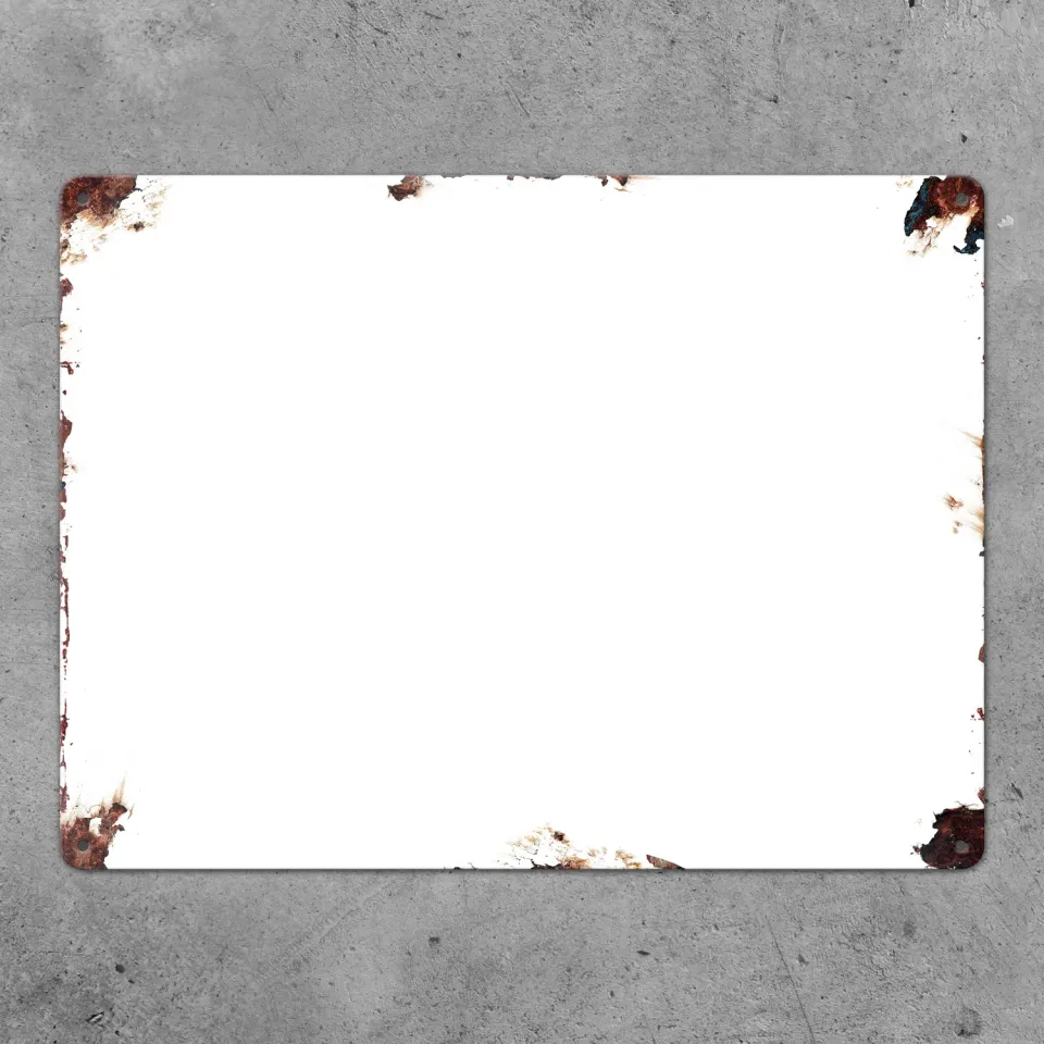 Gozi Roest Standaard metalen bord 40x30cm met foto