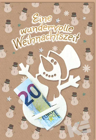Kurt Eulzer 23-1551 geldkaart sneeuwman 1 stuk