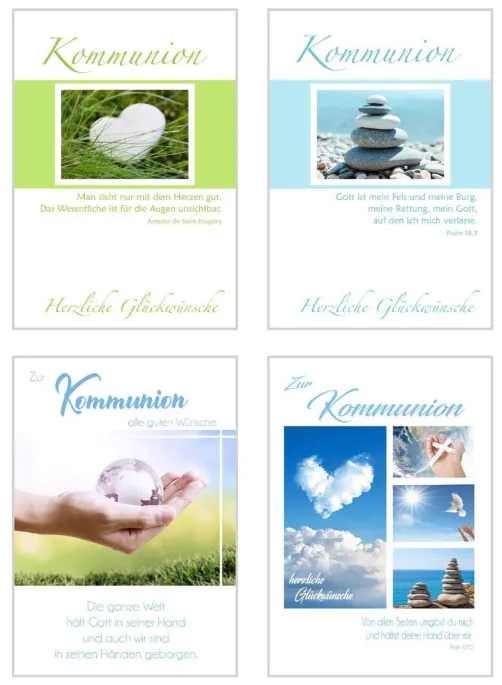 Edition Seidel 20516 communiekaarten set 24 met enveloppen