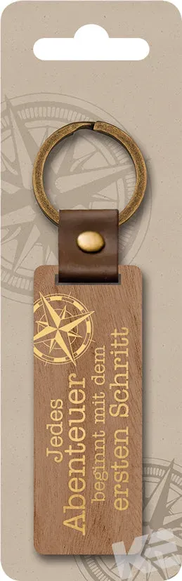 Kurt Eulzer 01-0850 sleutelhanger hout Avontuur 65mm