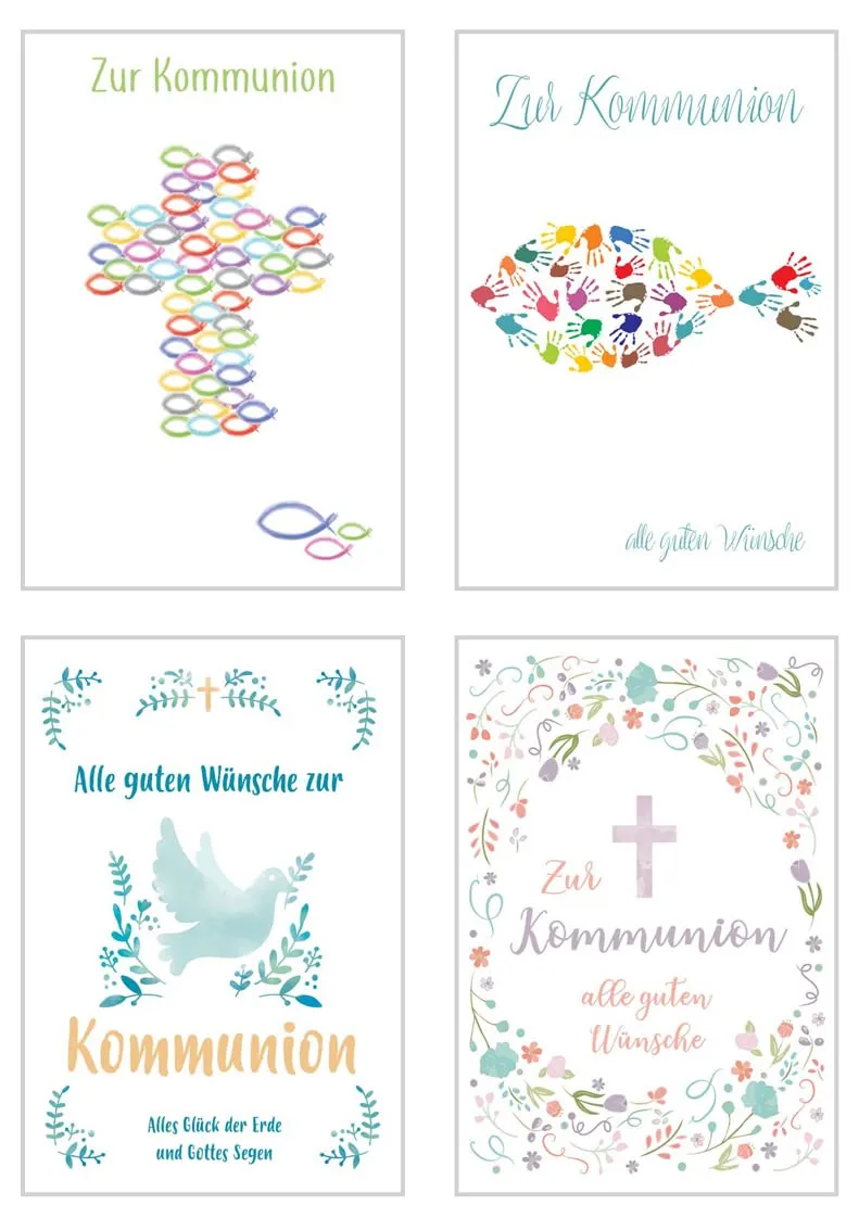Edition Seidel 22364 Communiekaarten Set 12 met Enveloppen