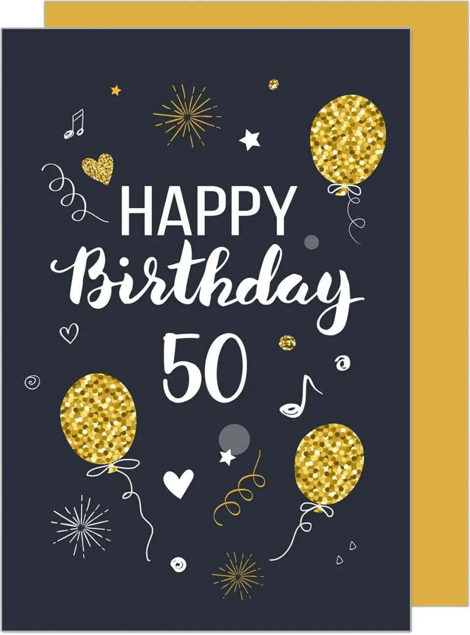 Edition Seidel GZ346-50 Verjaardagskaart 50 jaar met envelop