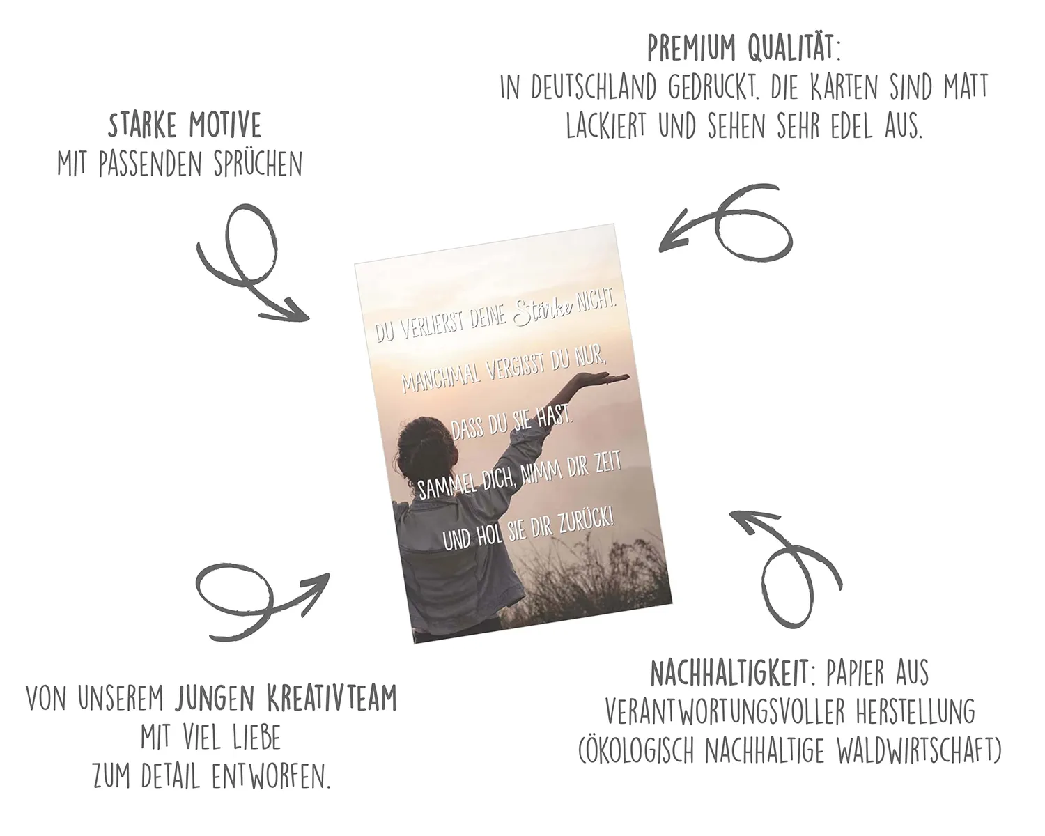 Edition Seidel Leben Momente postkaarten set 25 spreuk