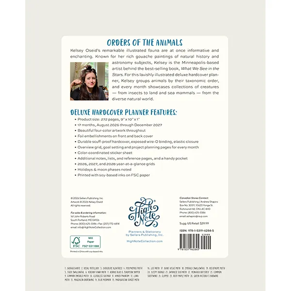 Sellers Publishing 2027 Deluxe Hardcover planner Kelsey Oseid