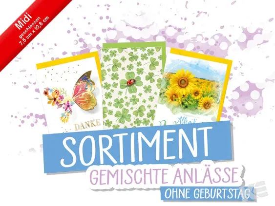Kurt Eulzer 45-9956 wenskaarten set 60 stuks gemengd