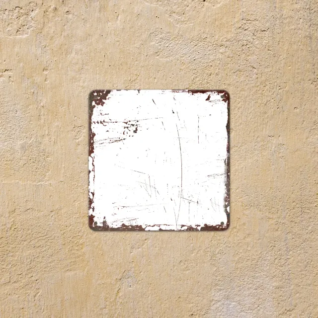 Gozi Roest Extreem metalen bord 20x20cm foto