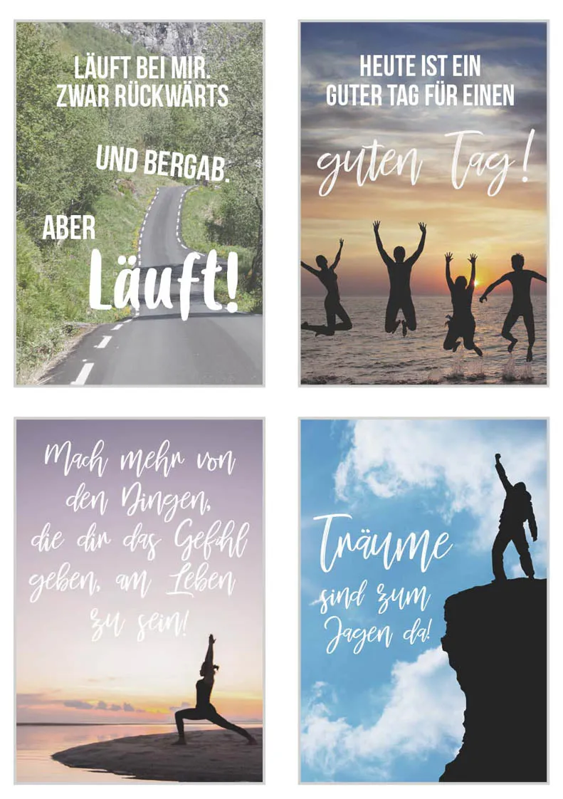 Edition Seidel Leben & Momente 20056 postkaarten set 20 spreuk
