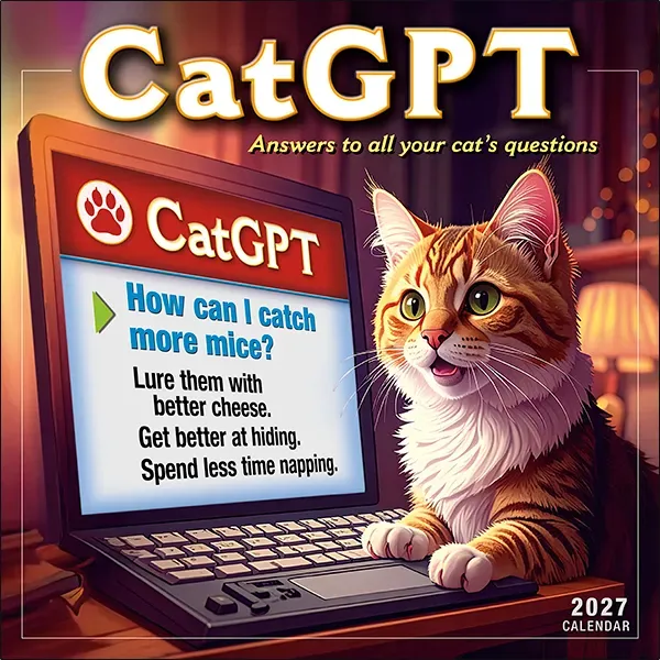 Sellers Publishing CatGPT 2027 muurkalender katten