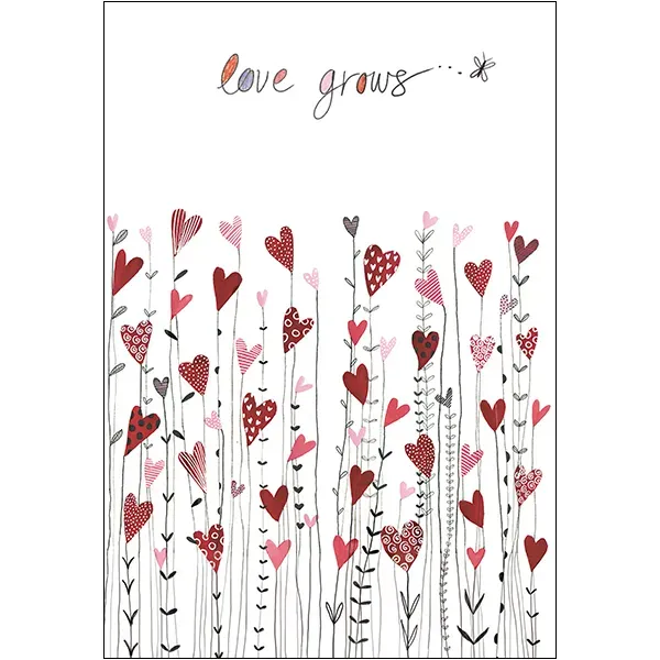 Sellers Publishing Valentine V7972A kaart 4 stuks liefdevol