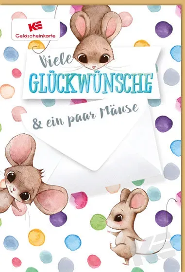 Kurt Eulzer 41-1117 geldkaart muizen veel geluk