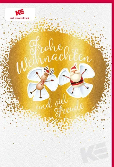 Kurt Eulzer Frohe Weihnachten 22-1195 kerstkaart – kerstman