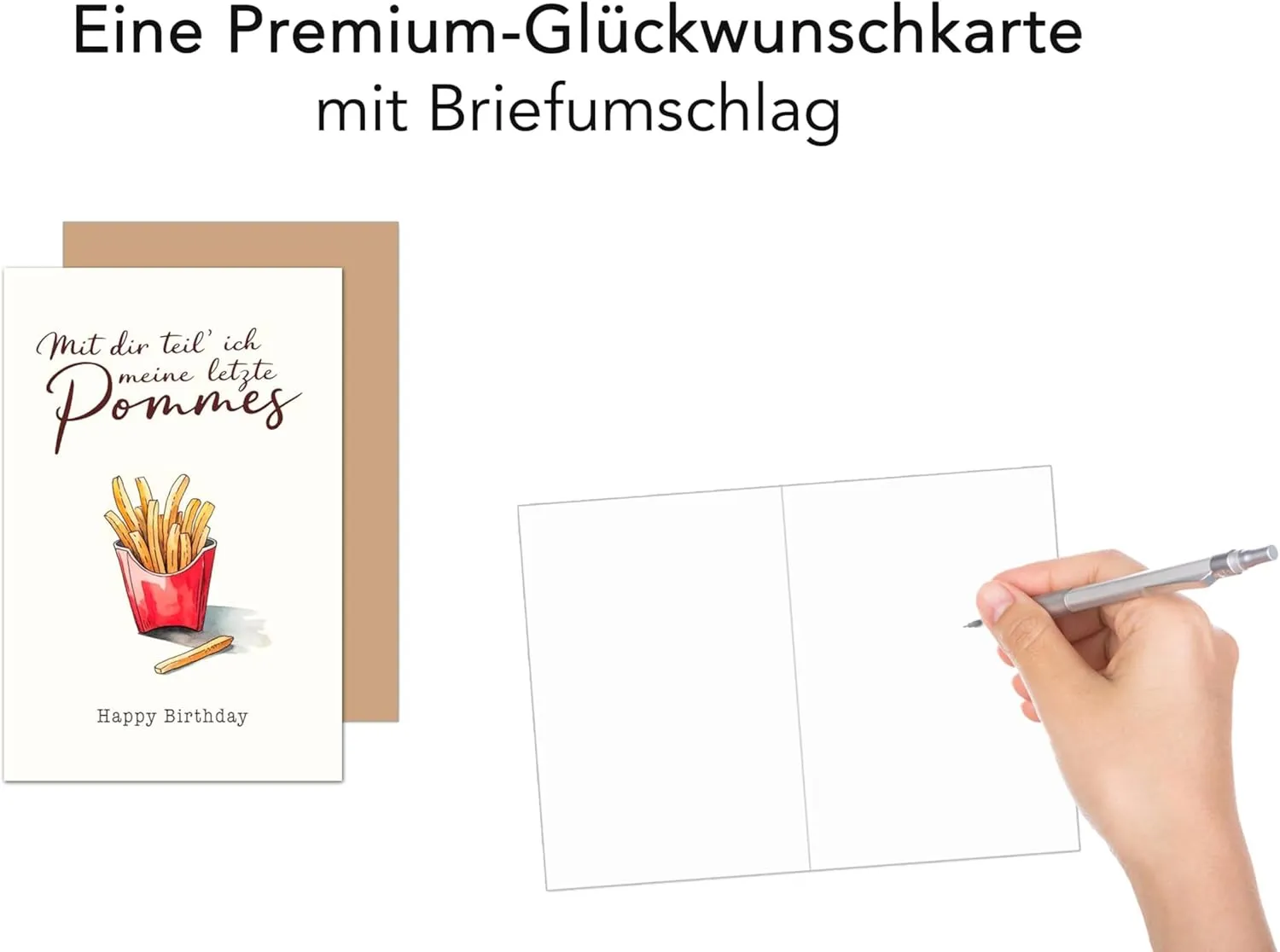 Edition Seidel G3612 verjaardagskaart patat grappig met envelop