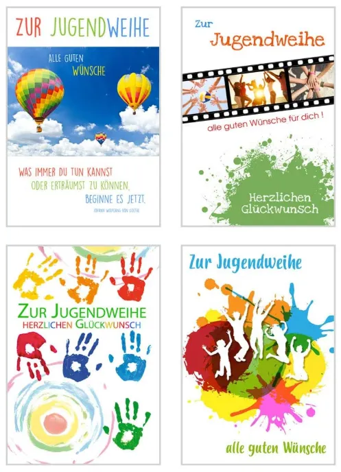 Edition Seidel Premium 20524 jeugdwijdingkaarten set 12 met envelop