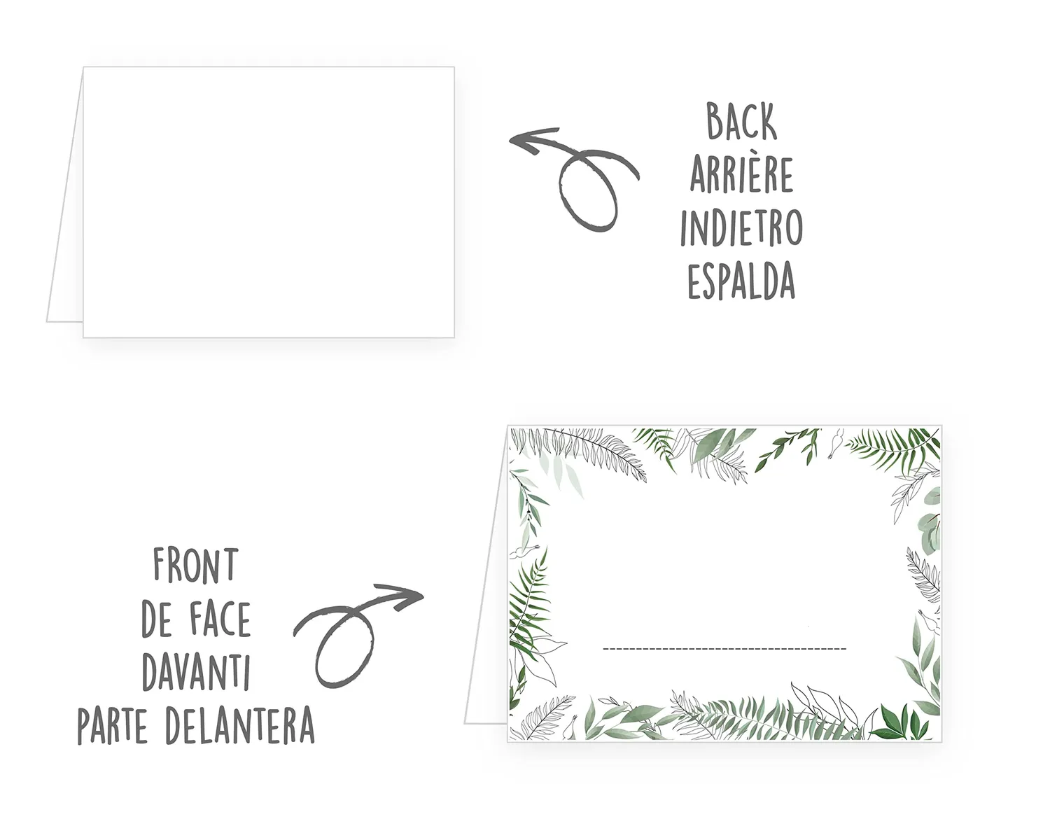 Edition Seidel 21681 tafelkaartjes 50 eucalyptus