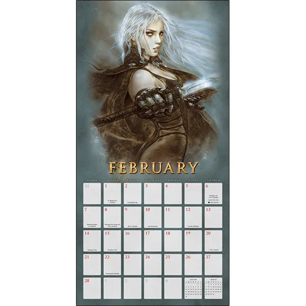 Sellers Publishing Royo 2027 wandkalender fantasy vrouwen