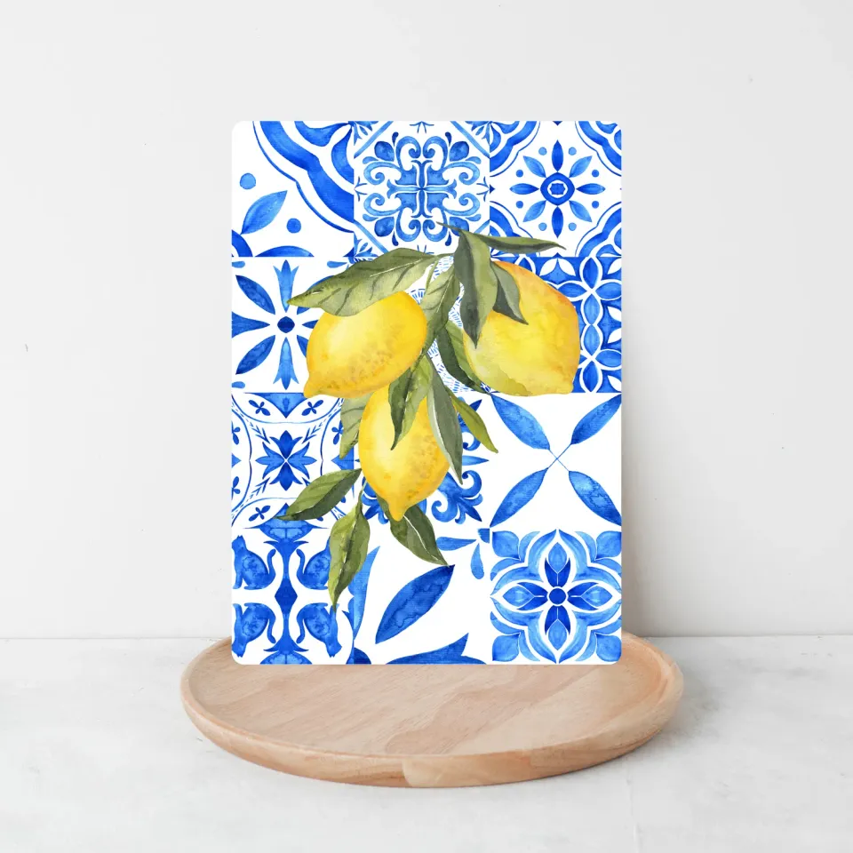 Lilly Braun Blue Lemon 5044 postkaart citroen