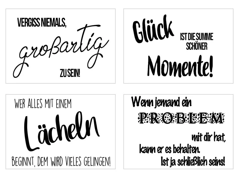 Edition Seidel 20553 postkaarten leven spreuk set 25 stuks