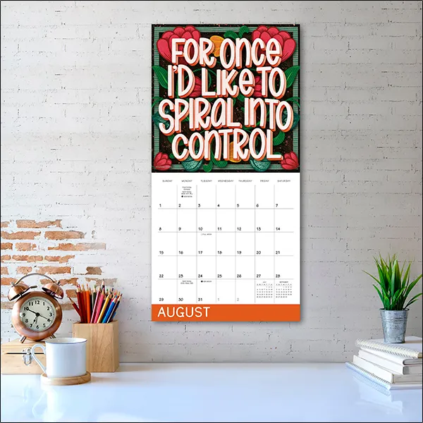 Sellers Publishing Exhale 2027 wandkalender humor quote