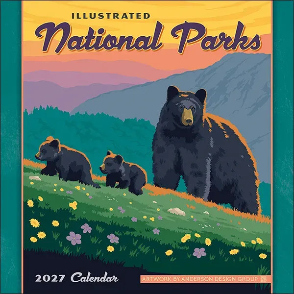 Sellers Publishing National Parks 2027 minikalender poster