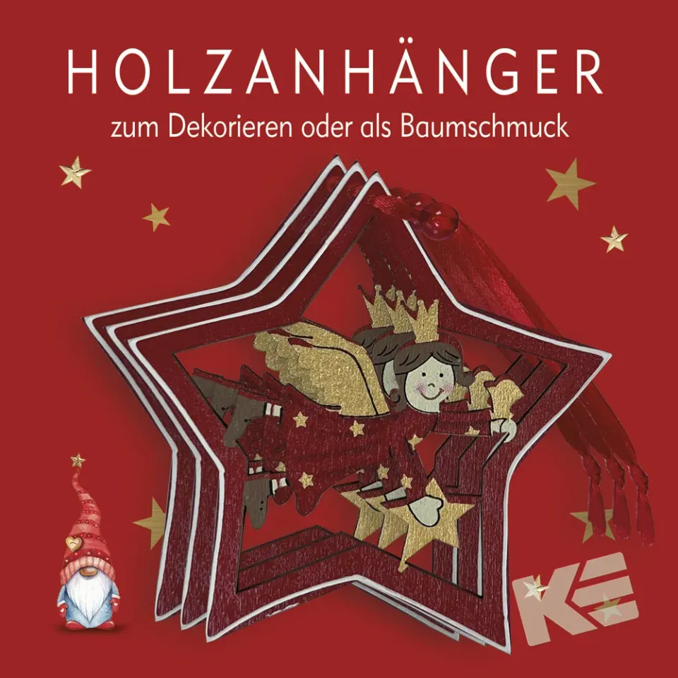 Kurt Eulzer 01-0901 houten hanger 1 stuk kerstboom