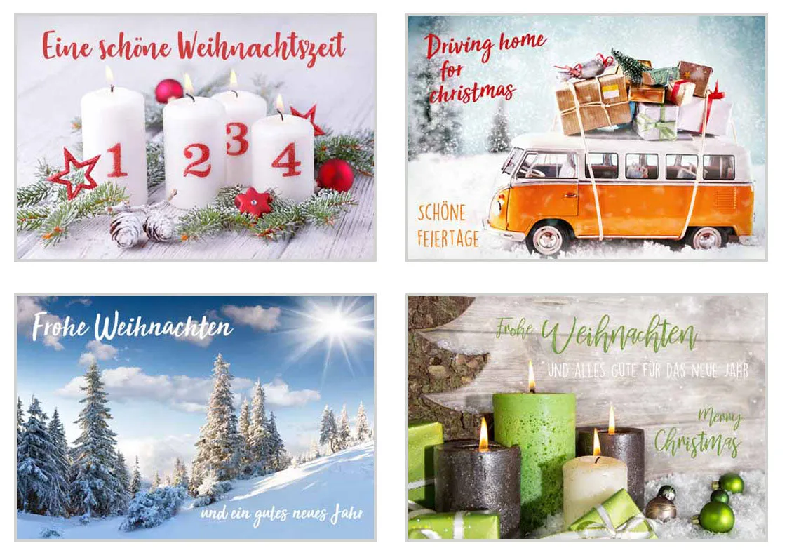 Edition Seidel 20681 kerstkaarten met envelop 20 stuks