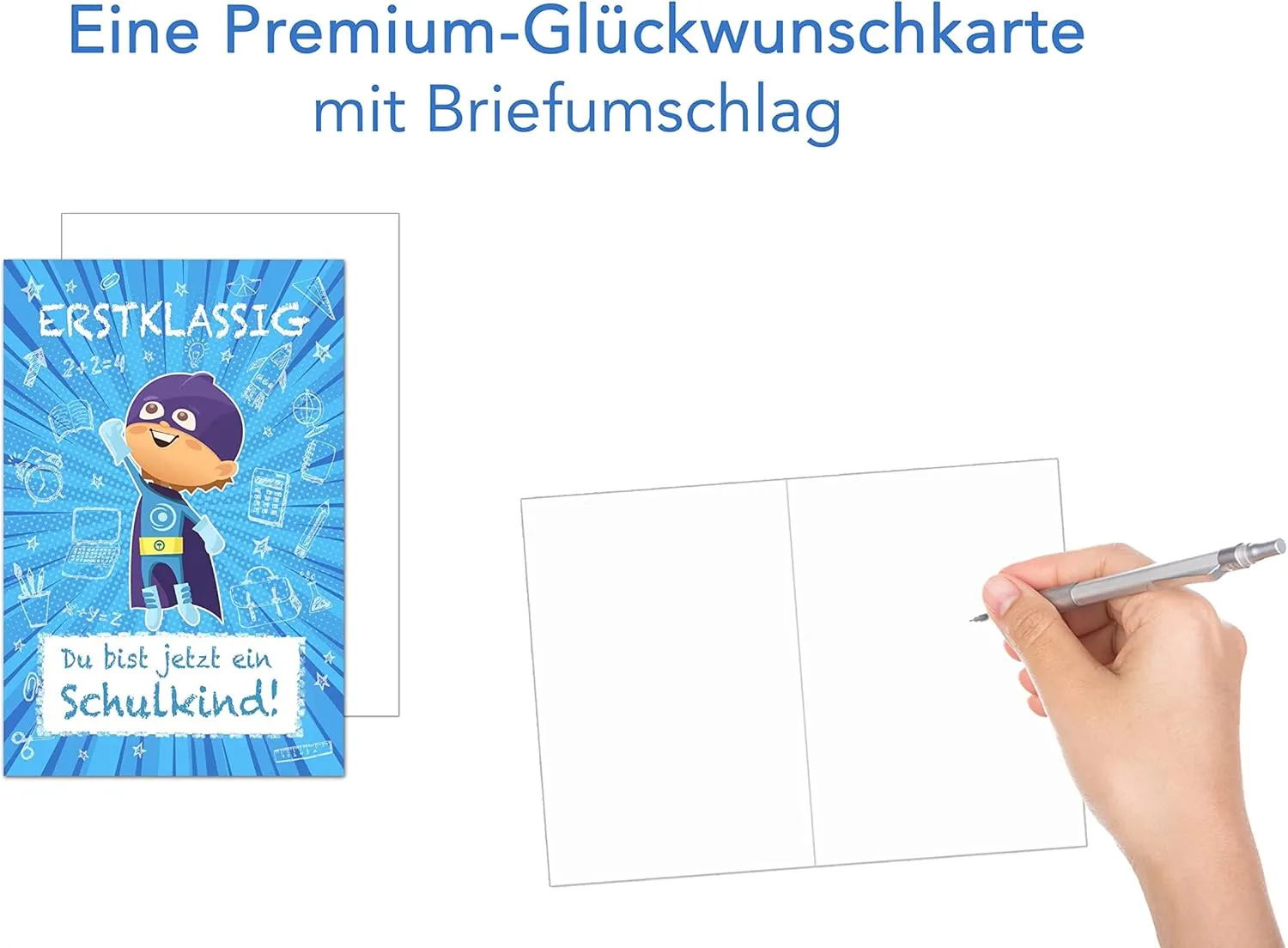 Edition Seidel Premium ES134 wenskaart comic eerste schooldag