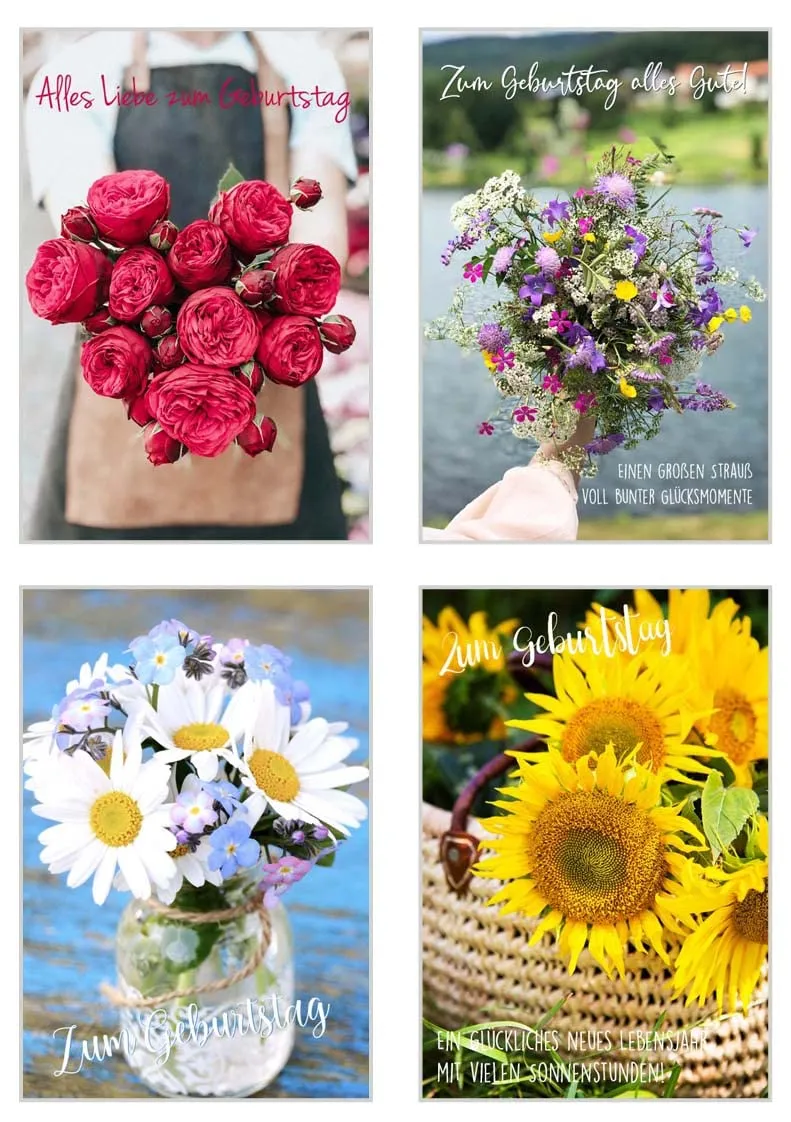 Edition Seidel SW02 Set 3 verjaardagskaarten set 20 met envelop