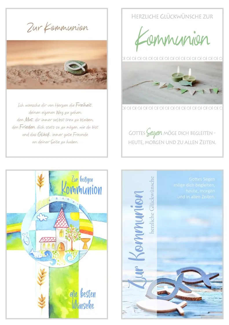Edition Seidel 22364 Communiekaarten Set 12 met Enveloppen