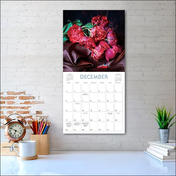 Sellers Publishing Joy of Flowers 2027 wandkalender bloemen