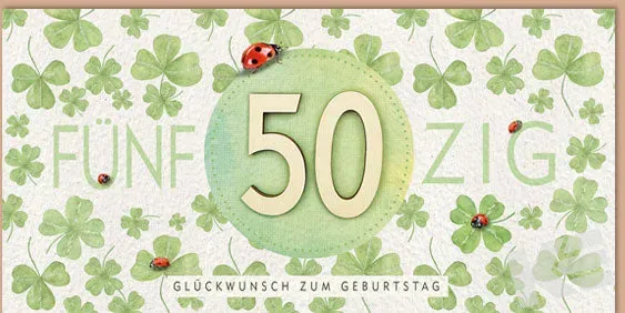 Kurt Eulzer Great Nature 54-5150 verjaardagskaart 50 jaar DL